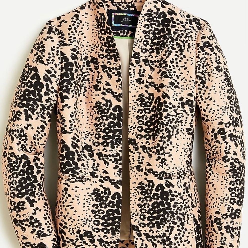 J. Crew Going out Blazer - Leopard Print